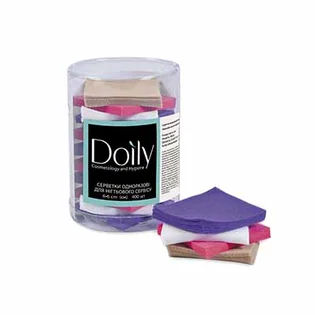 Серветки Doily, зі спанбонду, в тубусі, різнокольорові, 6×6 см, 400 шт