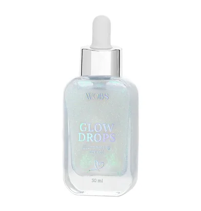 Суха сяюча олія для тіла WoBs Glow Drops Illuminating Dry Oil Arctic, 30 мл