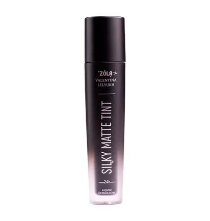 Рідкі тіні для повік ZOLA x Valentina Lelyukh Silky Matte Tint, Black Velvet #05