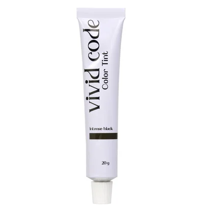 Фарба для брів та вій Vivid Code Color Tint, Intense Black, 20 г