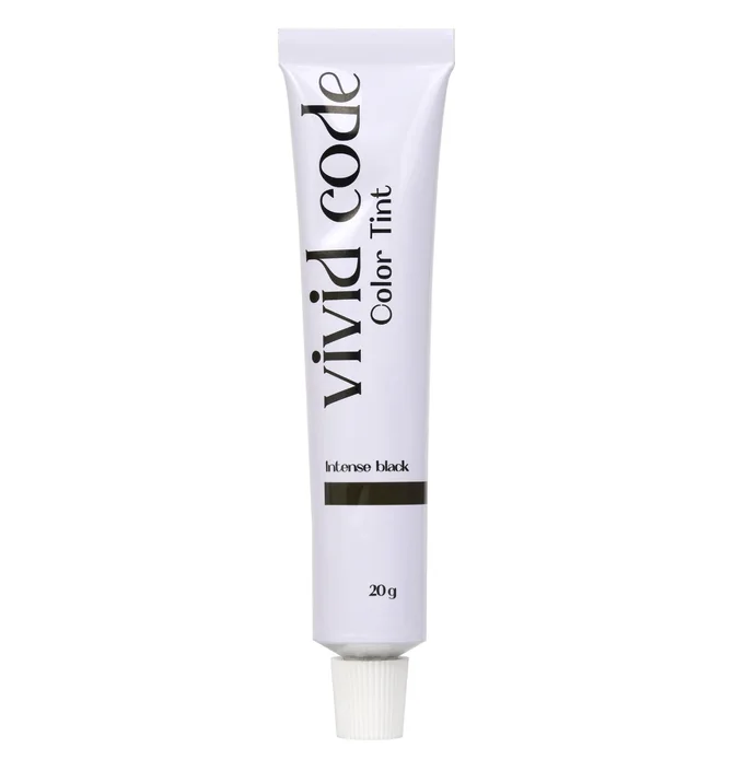 Фарба для брів та вій Vivid Code Color Tint, Intense Black, 20 г