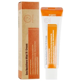 Крем для обличчя Purito Seoul Sea Buckthorn Vital 70 Cream, з обліпихою та мандаринами, 50 мл