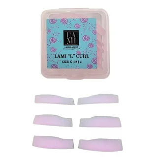 Валики для ламінування вій Lami Lashes L Curl, рожеві, 3 пари