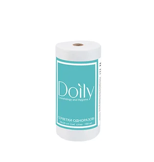 Disposable wipes Doily, mesh, in roll, 20×20 cm, 100 pcs