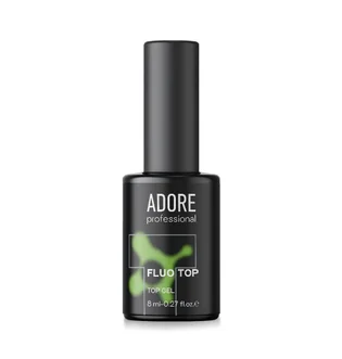 Топ для ногтей флуоресцентный без липкого слоя Adore Professional Fluo Top, UV-фильтр, 8 мл