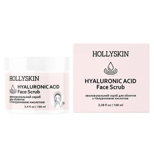 Скраб для обличчя HollySkin Hyaluronic Acid Face Scrub, 100 мл