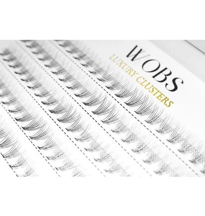 Накладні пучкові вії WoBs Crease Cross 10D, товщина 0.07, довжина 10 мм, 100 шт