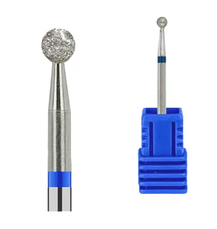 Diamond Drill Bit Kraken Nails, ball, with blue notch, 3.0×2.9 mm