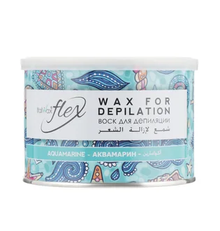Теплий віск у банці Italwax Flex, Aquamarine (Аквамарин), 400 г