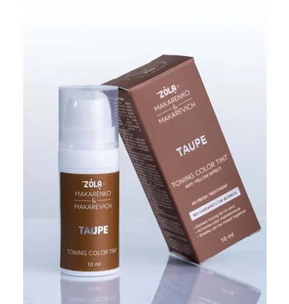 Tonująca farba do brwi ZOLA x Makarenko, Taupe, 10 ml