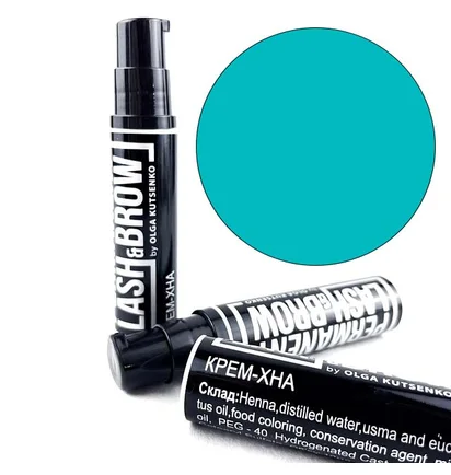 Крем-хна для брів Permanent Lash&Brow, синій, 10 мл