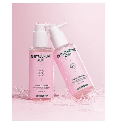 Зволожуючий гель для вмивання Mr.Scrubber 4D Hyaluronic Acid, з 4D гіалуроновою кислотою, 150 мл
