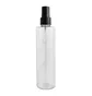 Plastic Bottle, clear, with black plastic spray, 250 ml