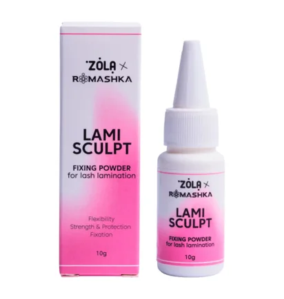 Фиксирующая пудра для ламинирования ресниц ZOLA x Romashka LamiSculpt, 10 г