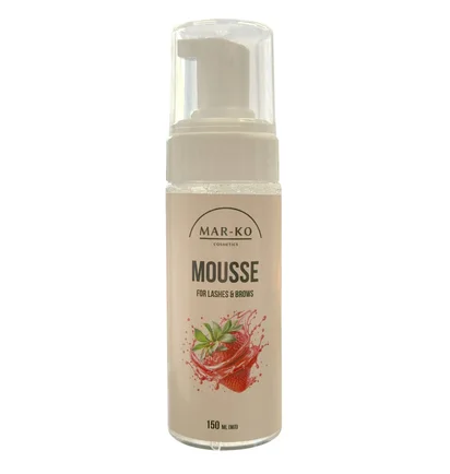Мус-шампунь для брів та вій Mar-Ko Strawberry Mousse, 150 мл