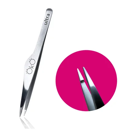 Eyebrow tweezers OKO Lash&Brow Ultra Point №03, point (manual sharpening)