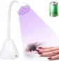 Лампа UV/LED для сушіння нігтів рожева на акумуляторі та USB, 5 Вт