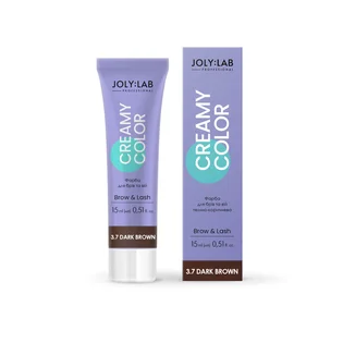 Фарба для брів та вій JolyLab, Dark Brown 3.7, 15 мл