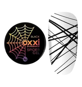 Гель-фарба Oxxi Spider Gel, чорна, 5 мл