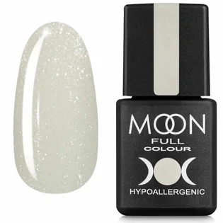 Кольорова база Moon Full для нігтів Barbie Color Rubber Base #01, ванільний з дрібним шиммером, 8 мл