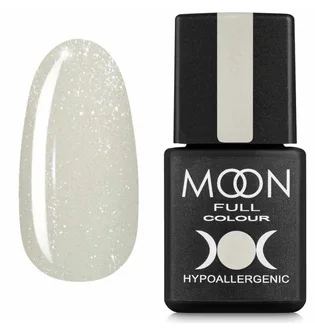 Кольорова база Moon Full для нігтів Barbie Color Rubber Base #01, ванільний з дрібним шиммером, 8 мл