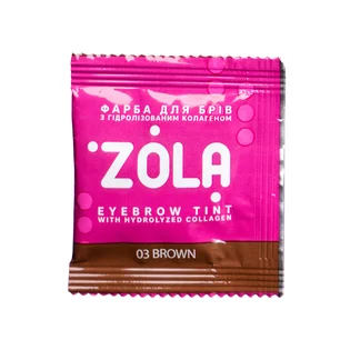 Фарба для брів ZOLA, Brown #03, саше, 5 мл