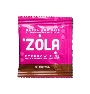 Фарба для брів ZOLA, Brown #03, саше, 5 мл