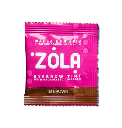 Фарба для брів ZOLA, Brown #03, саше, 5 мл