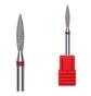 Diamond Drill Bit Kraken Nails, flame, with red notch, 2.0×8.7 mm