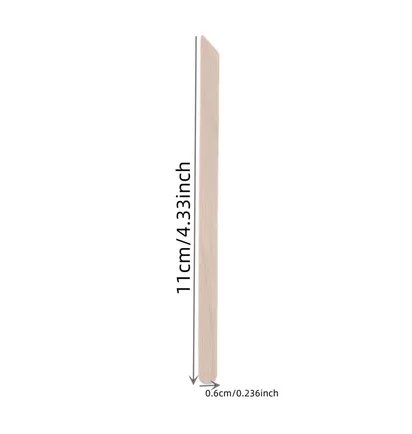 Wooden Waxing Spatula, with pointed tip