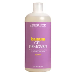 Płyn do usuwania lakieru hybrydowego Jerden Proff Banana, 500 ml