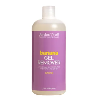 Płyn do usuwania lakieru hybrydowego Jerden Proff Banana, 500 ml