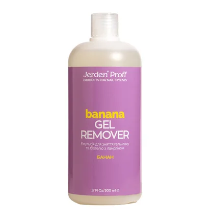 Płyn do usuwania lakieru hybrydowego Jerden Proff Banana, 500 ml