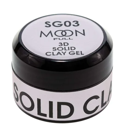 Гель пластилін Moon Full для дизайну нігтів 3d Solid Clay Gel SG #03, 5 мл