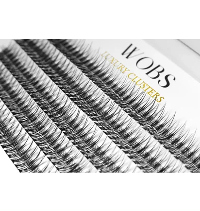 Sztuczne kępki rzęs WoBs Fish Tail 20D, grubość 0.10, długość 10 mm, 200 szt