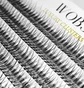 Sztuczne kępki rzęs WoBs Fish Tail 20D, grubość 0.10, długość 10 mm, 200 szt