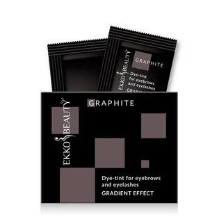 Краска-тинт для бровей и ресниц Ekko Beauty Gradient Effect, Graphite, 3 мл