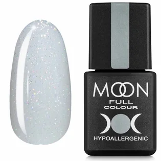 Lakier hybrydowy Moon Full Opal Color #507, półprzezroczysty z drobnym złotym shimmerem, 8 ml