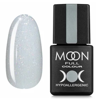 Lakier hybrydowy Moon Full Opal Color #507, półprzezroczysty z drobnym złotym shimmerem, 8 ml