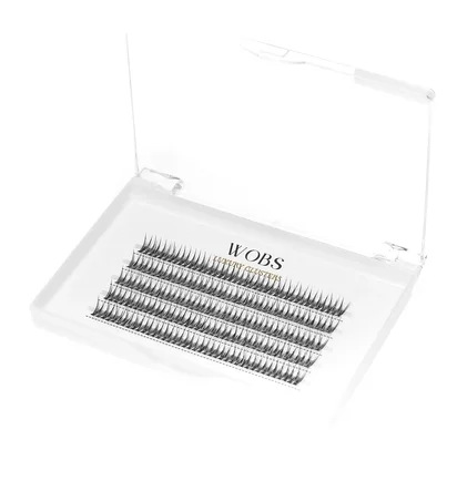 Sztuczne kępki rzęs WoBs Fish Tail 20D, grubość 0.10, długość 10 mm, 200 szt