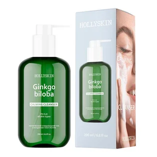 Żel oczyszczający do twarzy HollySkin Ginkgo Biloba, 200 ml