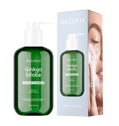 Żel oczyszczający do twarzy HollySkin Ginkgo Biloba, 200 ml