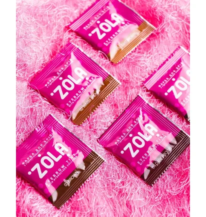 Набір фарби для брів ZOLA, з колагеном, Eyebrow Tint with Collagen, 5×5 мл, саше