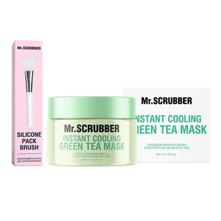 Охолоджувальна маска для обличчя Mr.Scrubber Instant Cooling Green Tea Mask, з екстрактом зеленого чаю, 250 мл