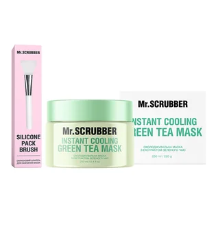 Охолоджувальна маска для обличчя Mr.Scrubber Instant Cooling Green Tea Mask, з екстрактом зеленого чаю, 250 мл