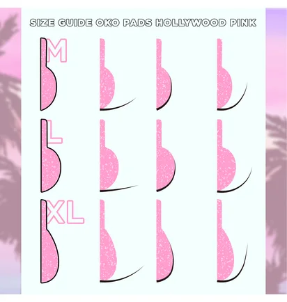Zestaw wałeczków do laminowania rzęs OKO Lash&Brow Hollywood Pink, 3 pary
