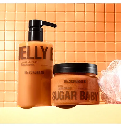 Цукровий скраб для тіла Mr.Scrubber Sugar Baby, Salted Caramel, 450 г