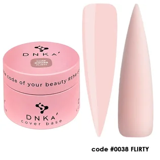 Камуфлююча база для нігтів DNKa' Cover Rubber Base French #0038 Flirty, банка, 30 мл