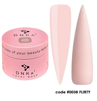Камуфлююча база для нігтів DNKa' Cover Rubber Base French #0038 Flirty, банка, 30 мл