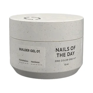 Гель для нарощування нігтів Nails Of The Day Builder Gel #01, 15 мл